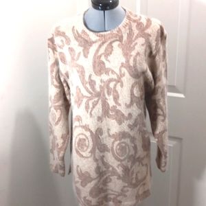 Croft&Barrow Tan/Brown Silk Sweater Sz med